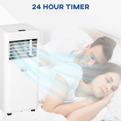 A Rated 9,000 BTU Portable Air Conditioner With Remote & 24 Hour Timer by Homcom