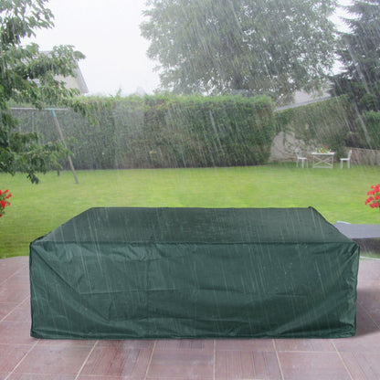 PVC Coated Large Square 600D Waterproof Outdoor Furniture Cover Green