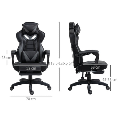 Vinsetto Racing Gaming Chair with Footrest