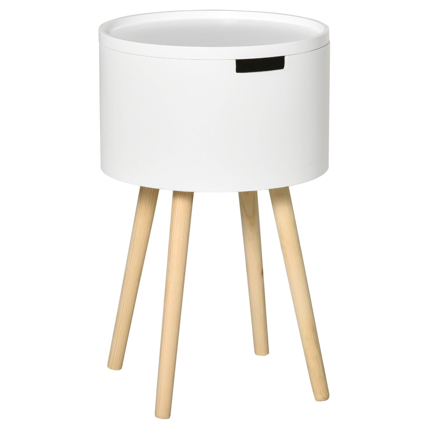 Modern Side Table with Hidden Storage Space