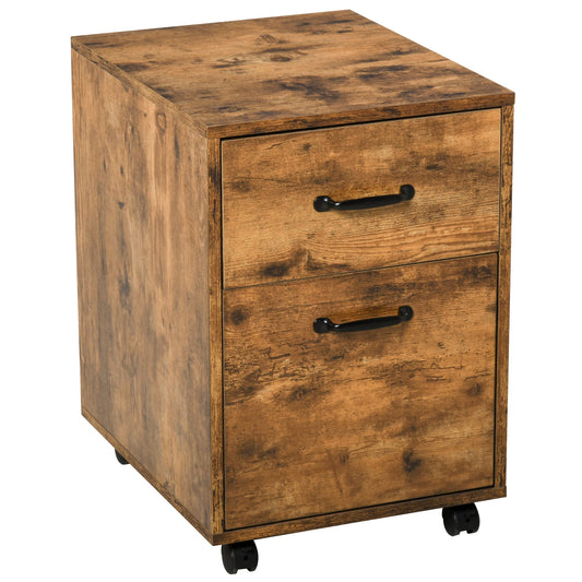 Rolling File Cabinet with 2 Drawers