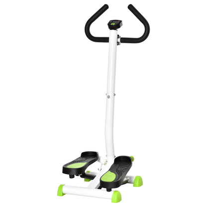 Adjustable Stepper Aerobic Exercise Machine with LCD Screen & Handlebars