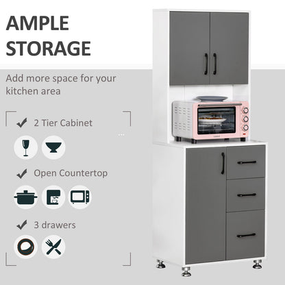 Modern Kitchen Cupboard with Storage Cabinets