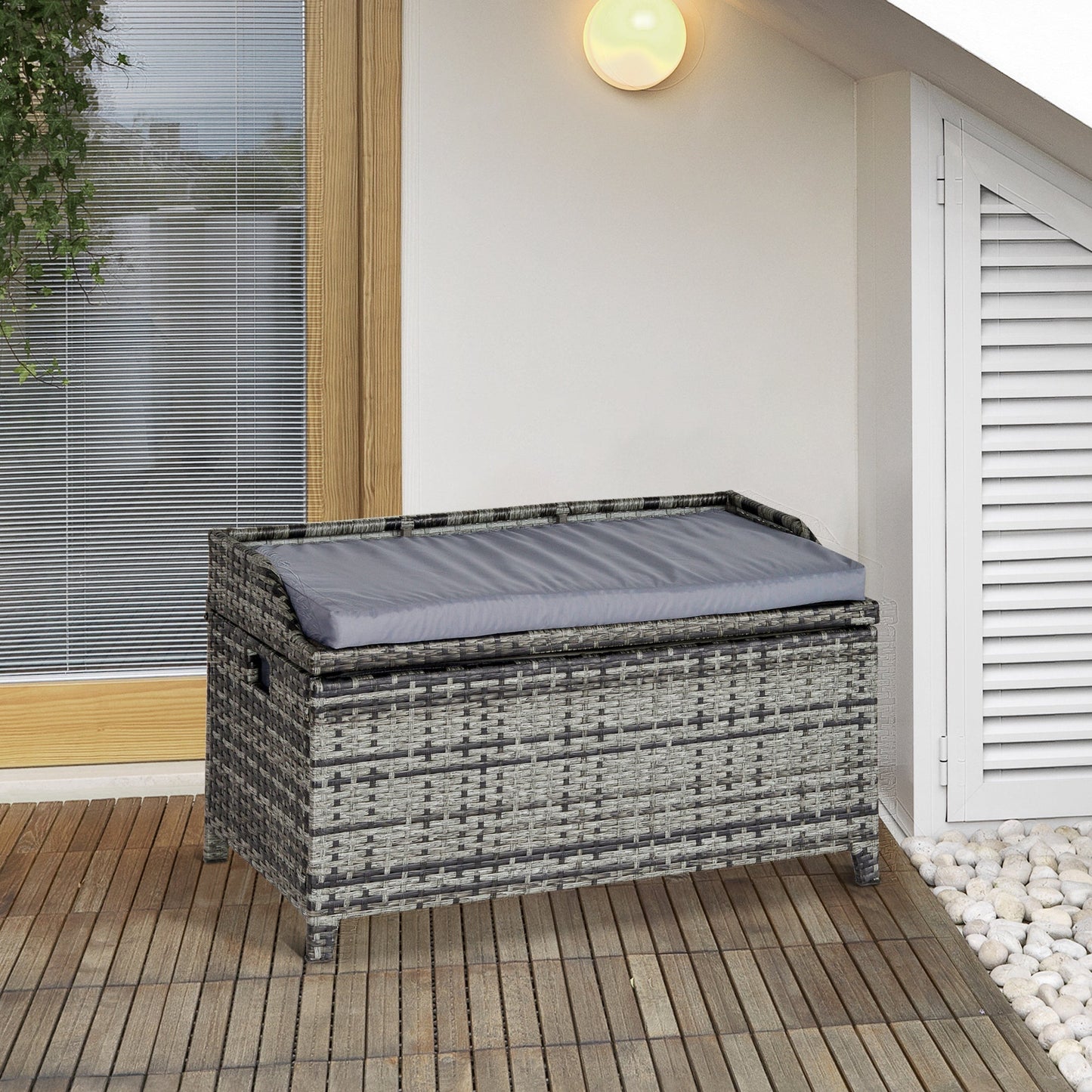 Outdoor Rattan Storage Box