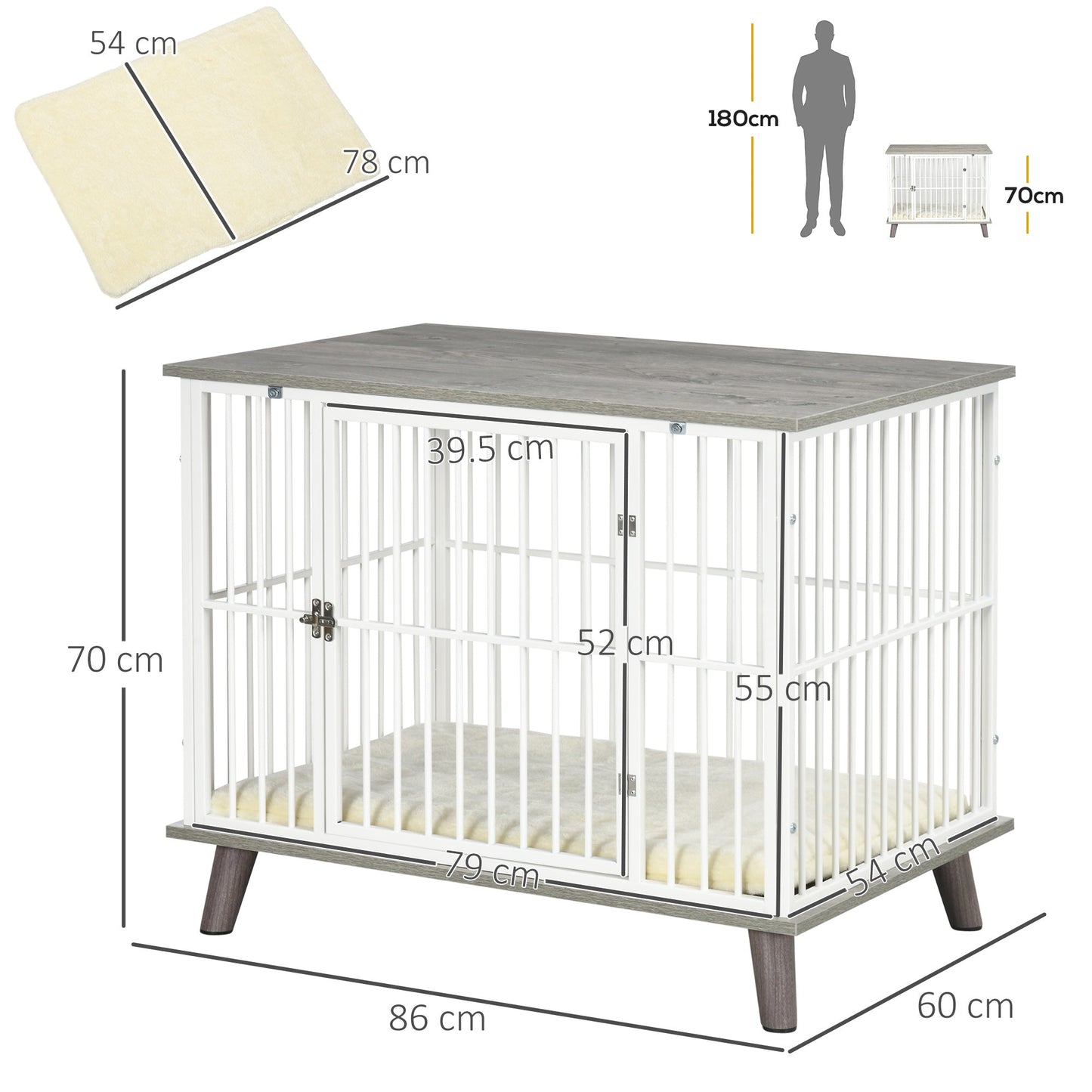 PawHut Dog Crate Furniture