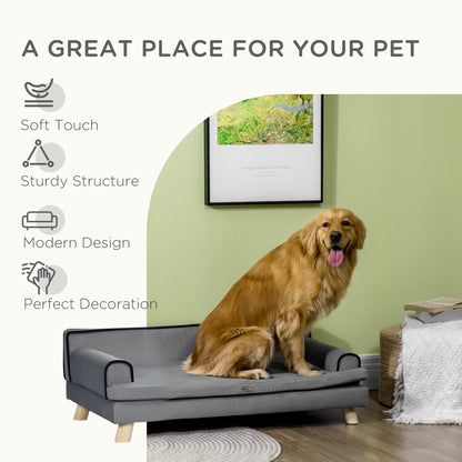 PawHut Dog Sofa with Legs Water-resistant Fabric