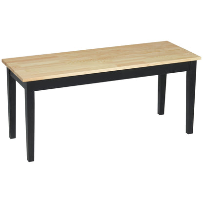 102 cm Wood Dining Bench for 2 People