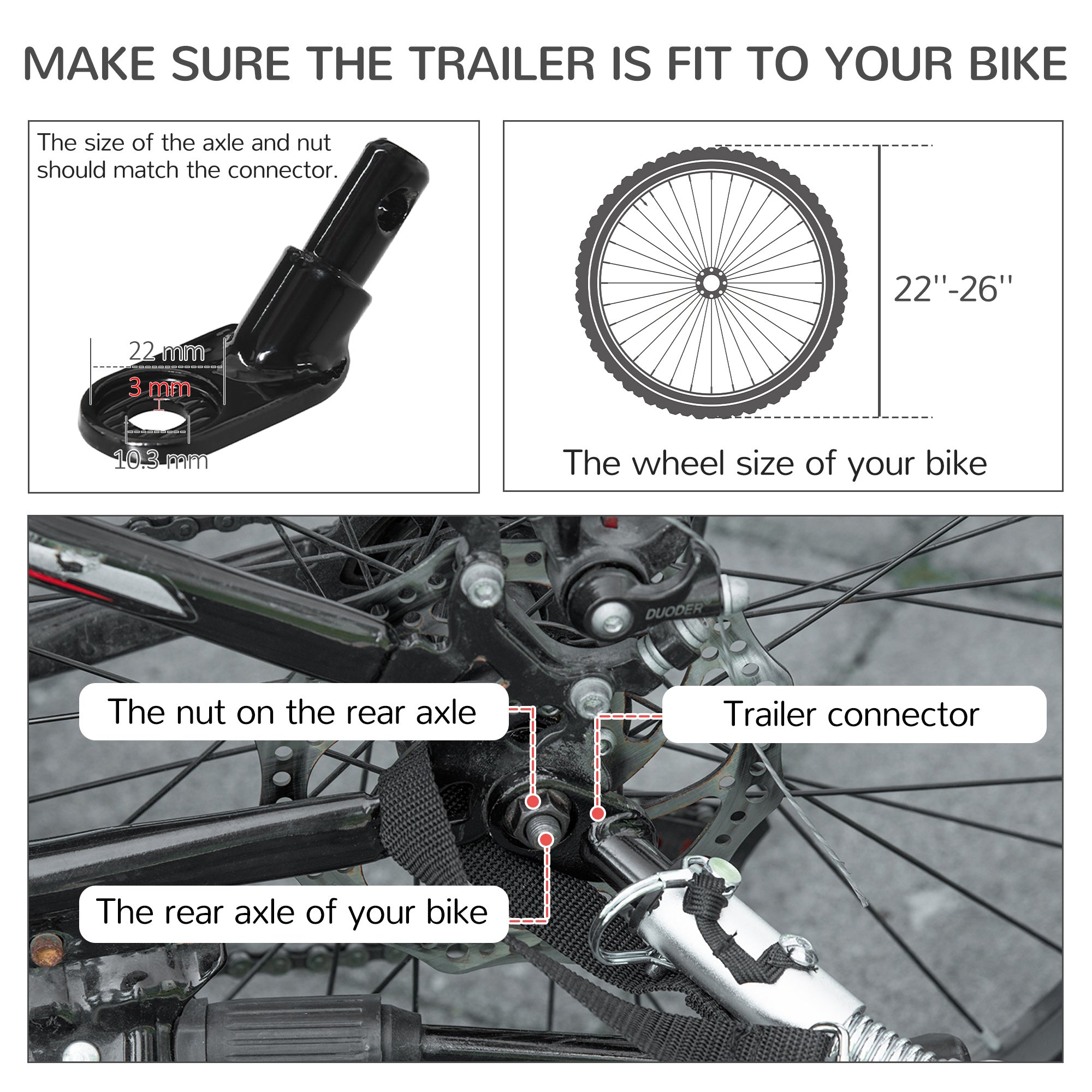 Pawhut bike trailer online