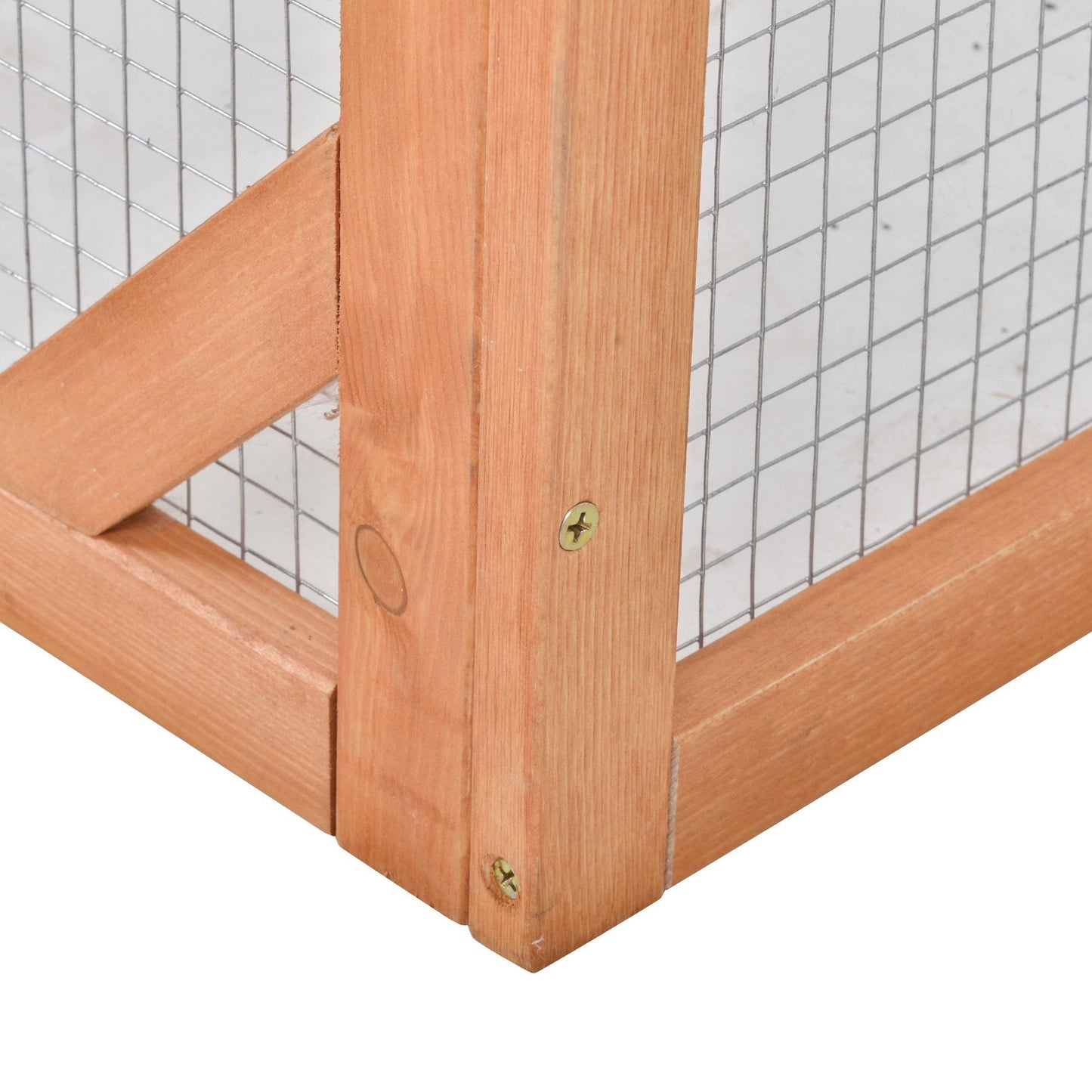 PawHut Rabbit Hutch Off-ground Small Animal Guinea Pig House 125.5 x 100 x 49cm