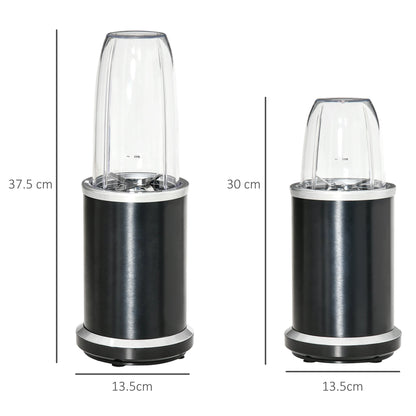 1000W 750ml Blender With Spare Blade Black & Aluminium