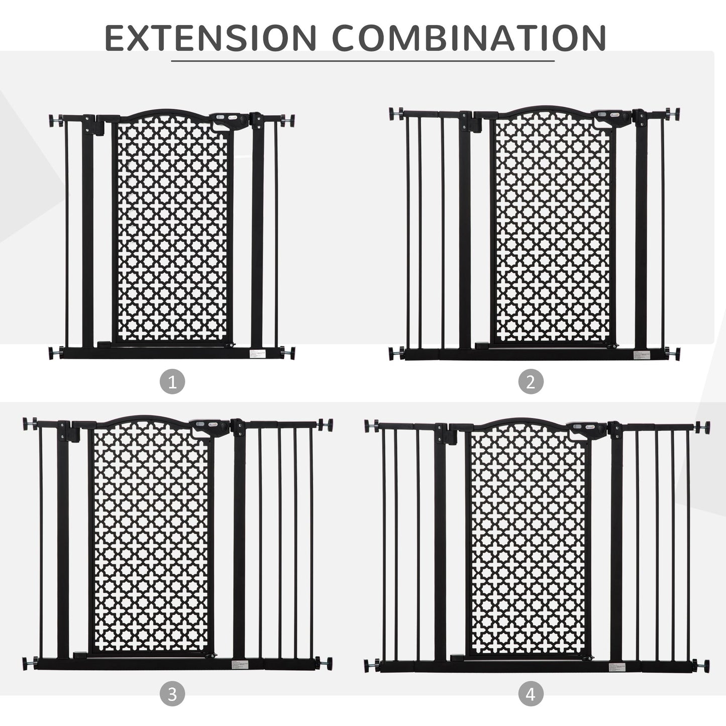 PawHut 74-105cm Pet Safety Gait Stair Barrier