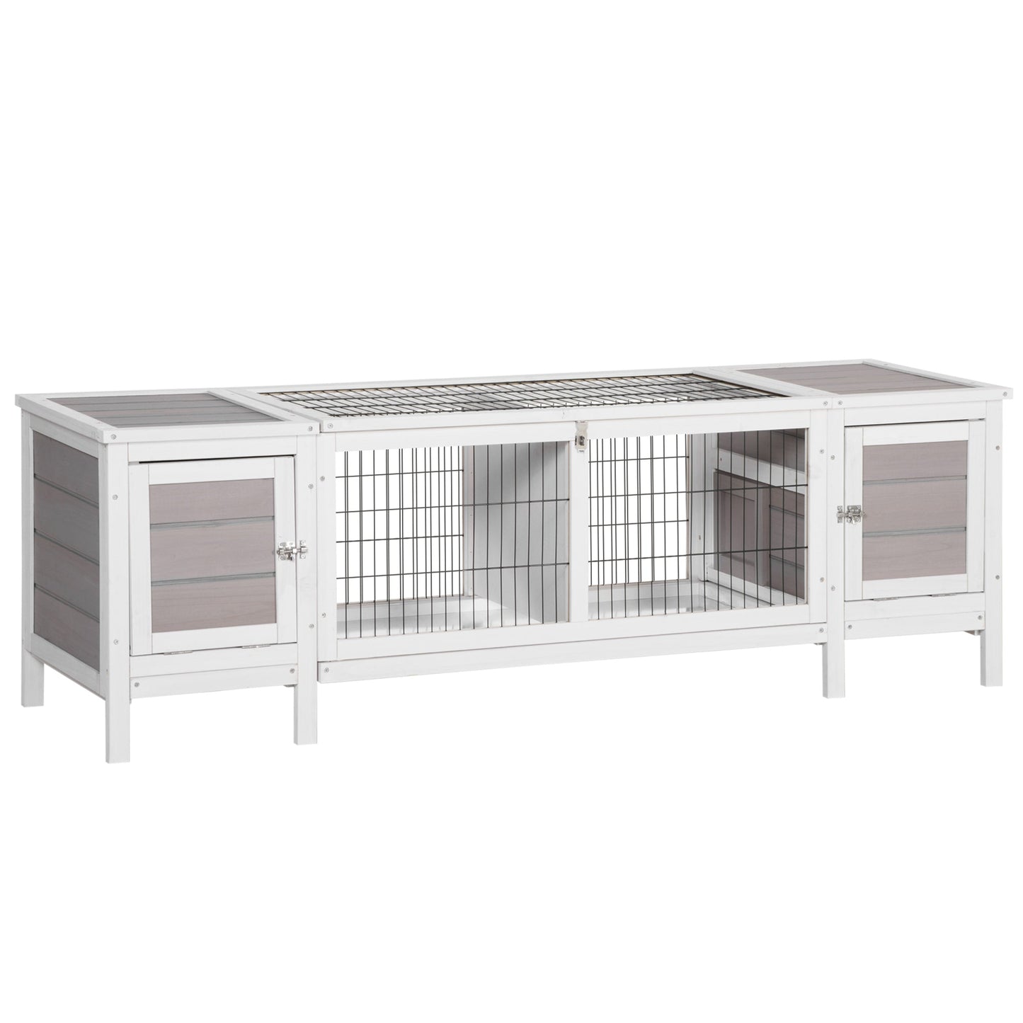 PawHut Wooden Rabbit Hutch