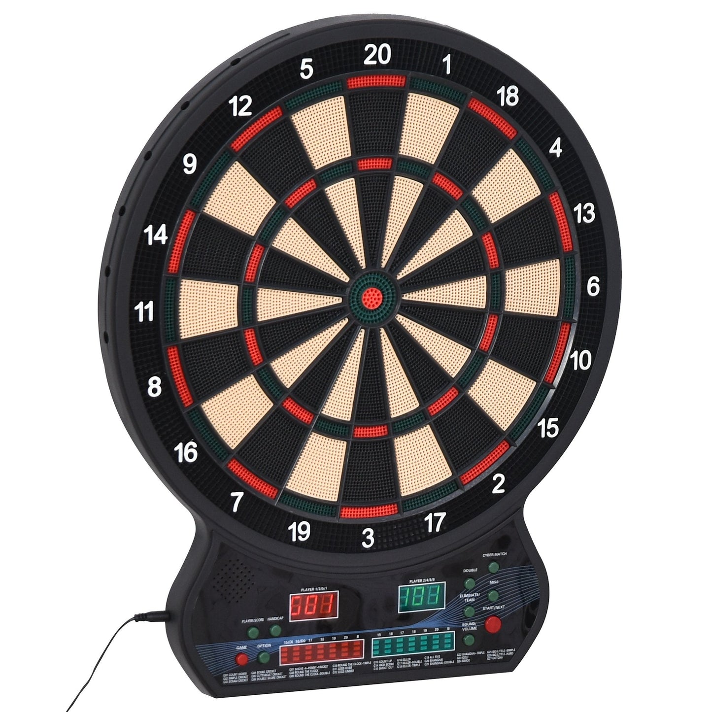 Plastic LED Electronic Dartboard w/ 12 Darts