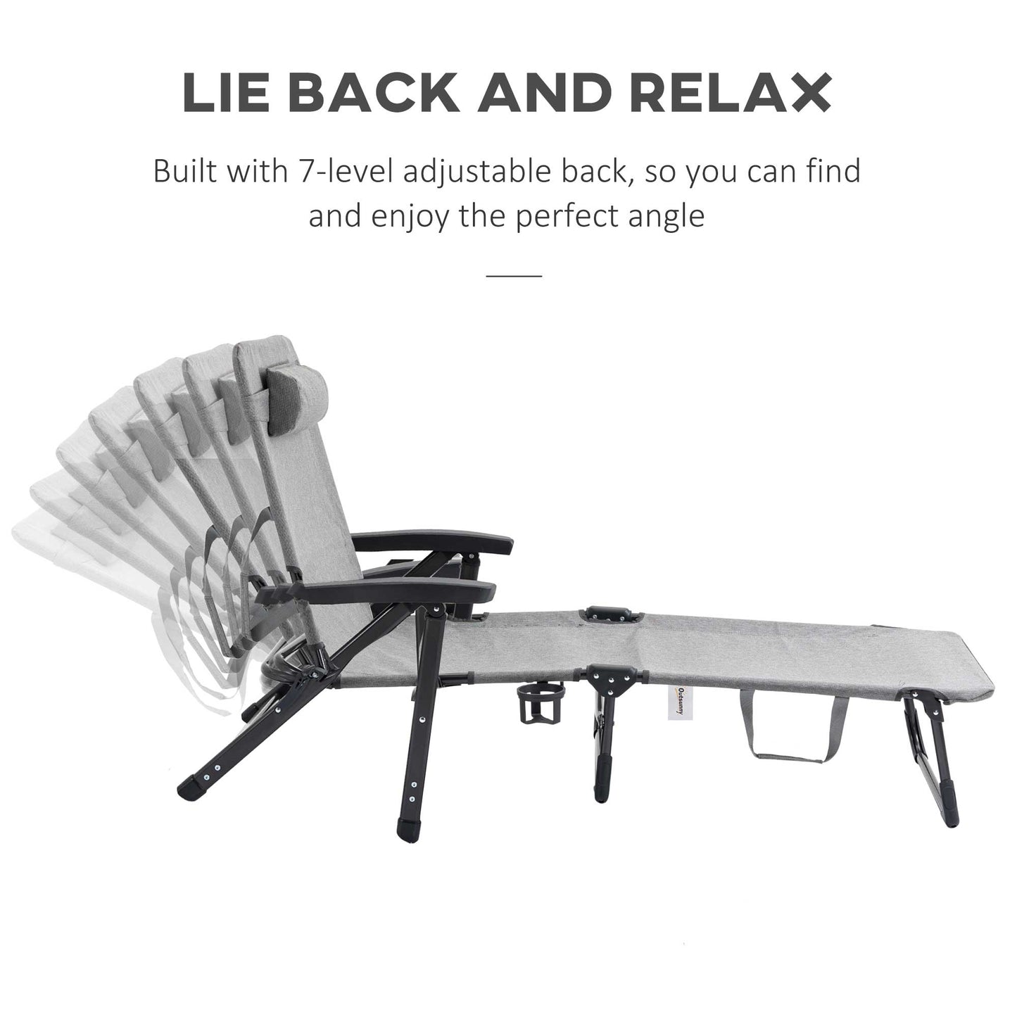 Outsunny Folding Chaise Lounge Chair