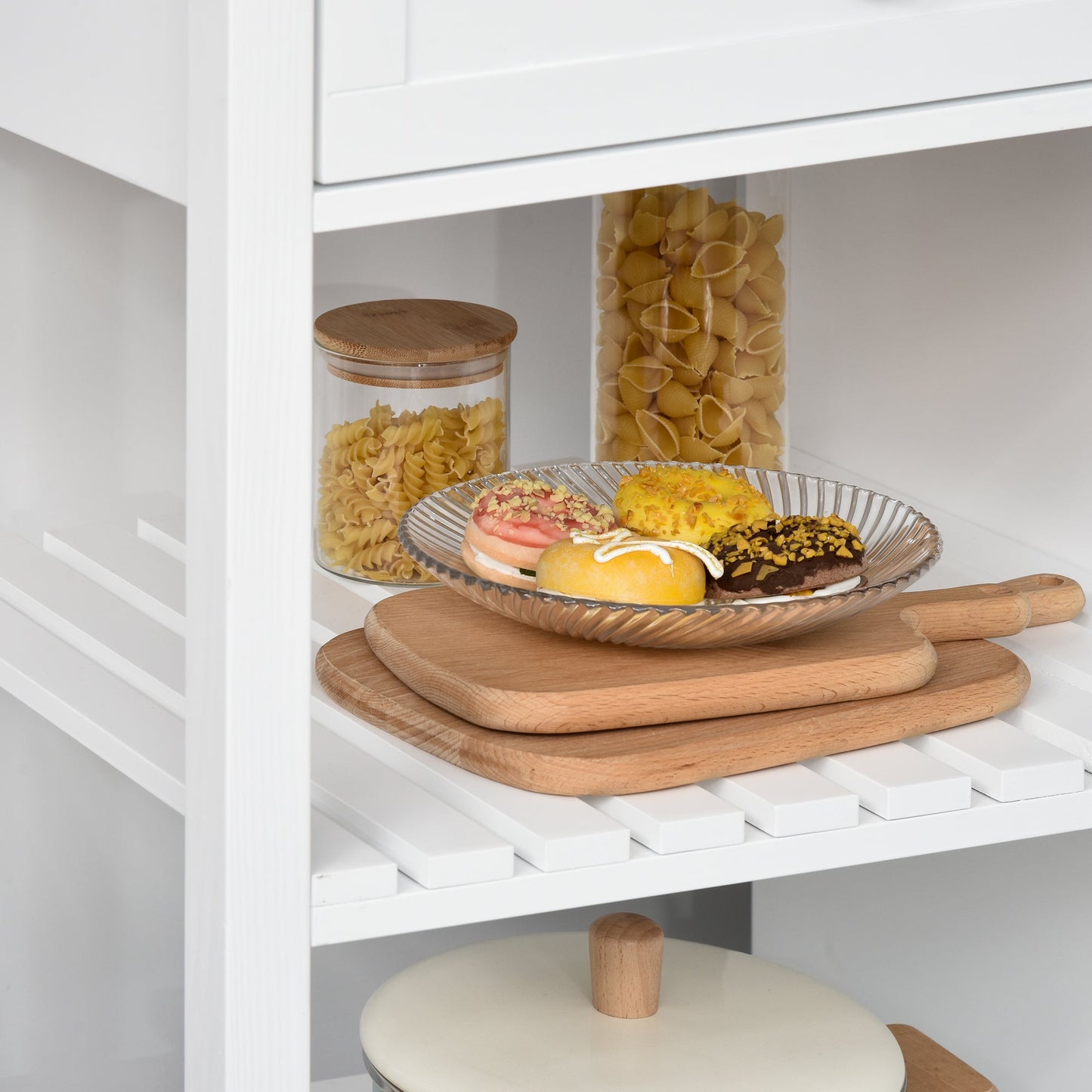 Modern Kitchen Island on Wheels