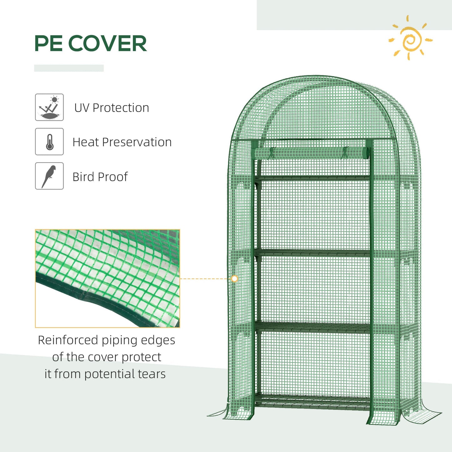 80 x 49 x 160cm Mini Greenhouse for Outdoor