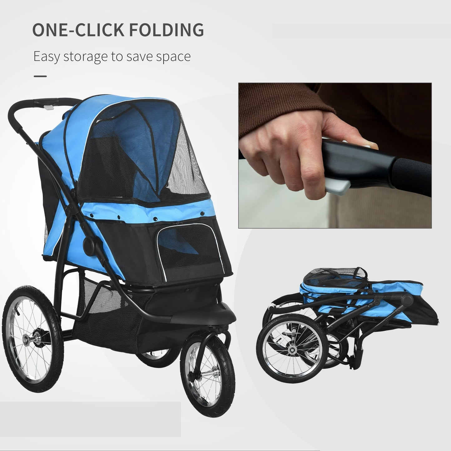 PawHut Pet Stroller Jogger for Medium