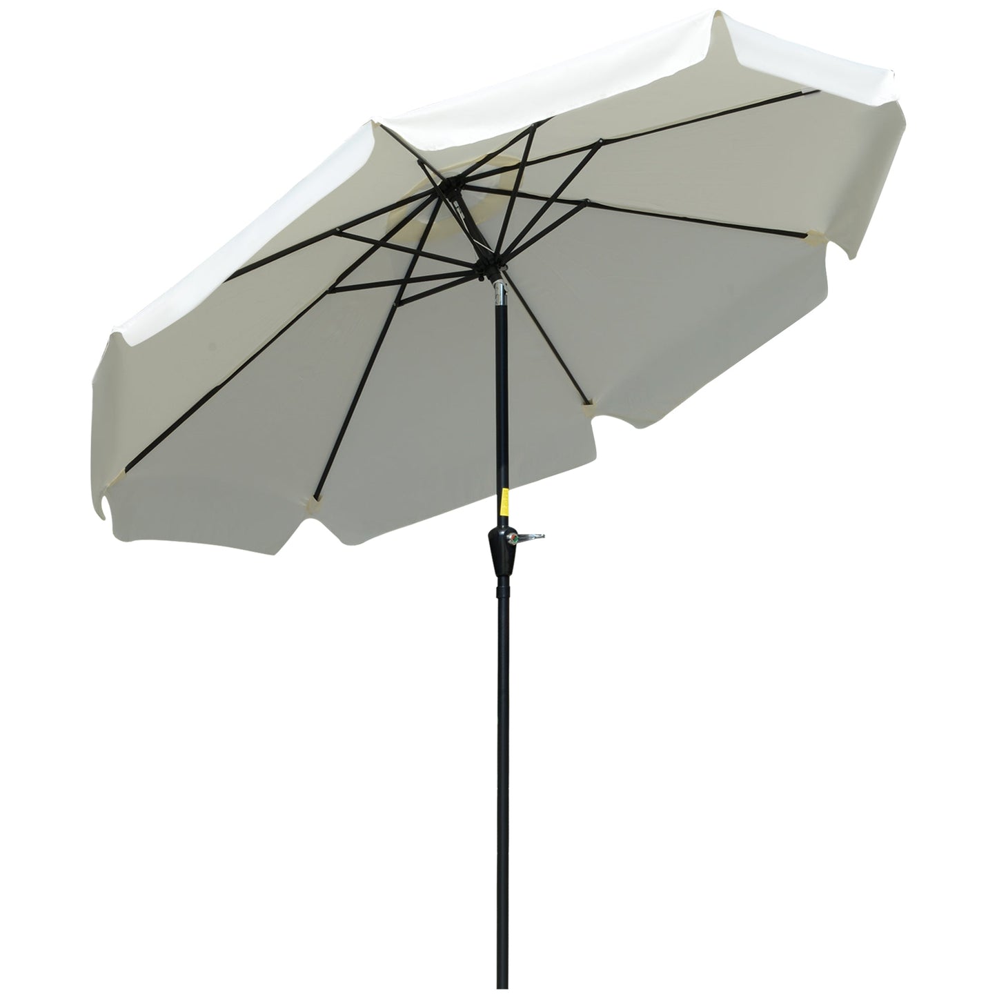 2.66m Patio Umbrella Garden Parasol Outdoor Sun Shade Table Umbrella with Ruffles