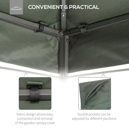 Outsunny 3X4M Gazebo Canopy Replacement Cover