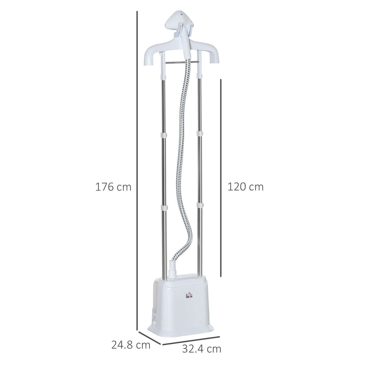 Upright Garment Clothes Steamer with 6 Steam Setting