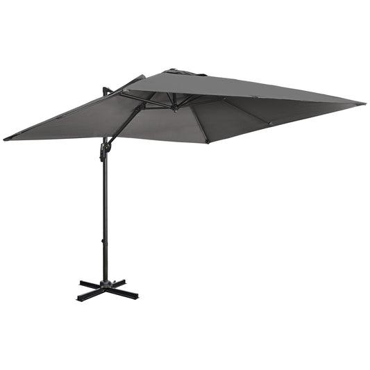 2.7m Square Overhanging Cantilever Umbrella