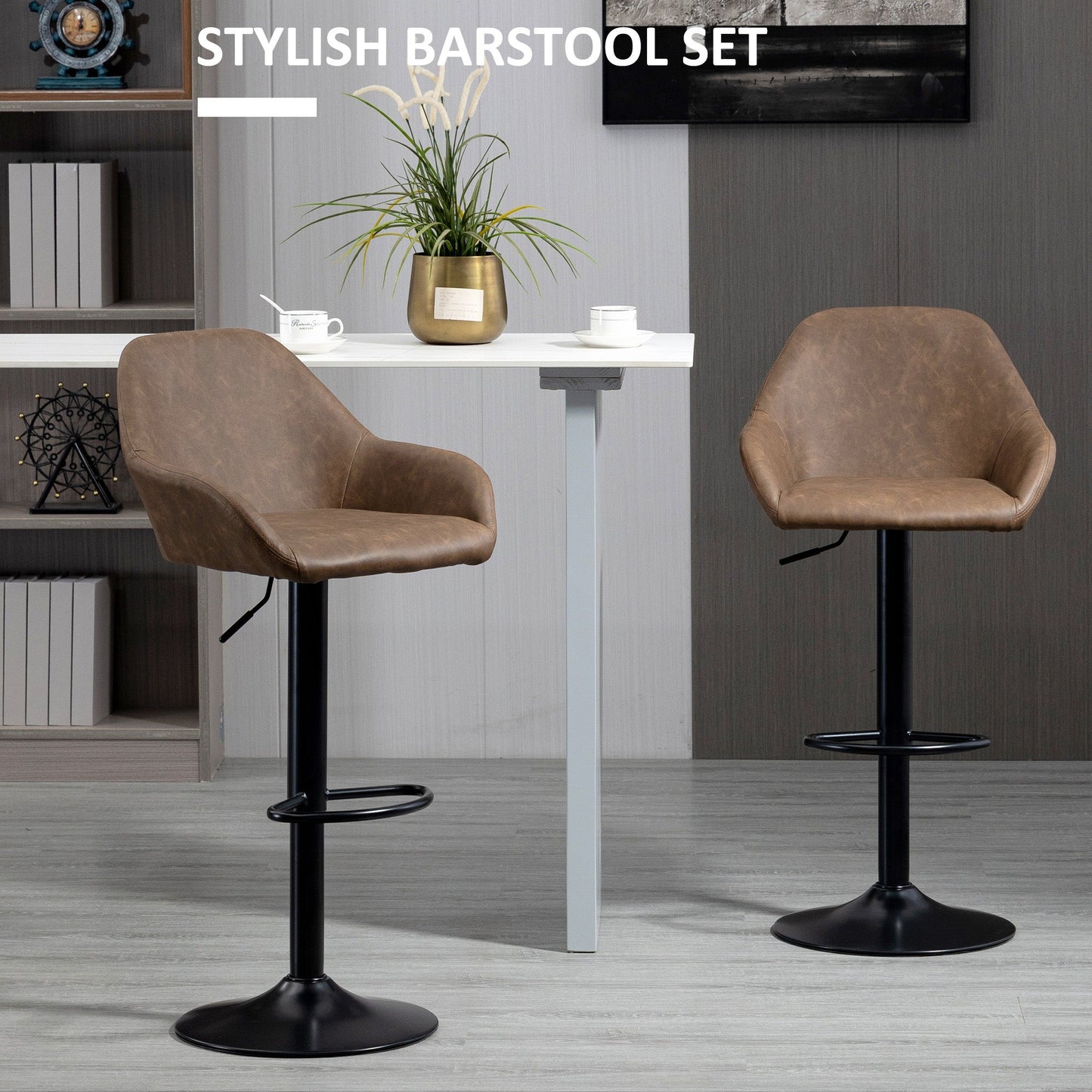 Adjustable Bar Stools Set of 2