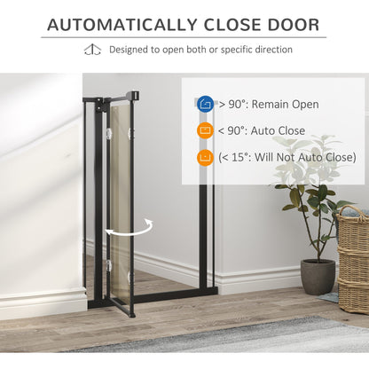 PawHut Pressure Fit Safety Gate for Doorways and Staircases