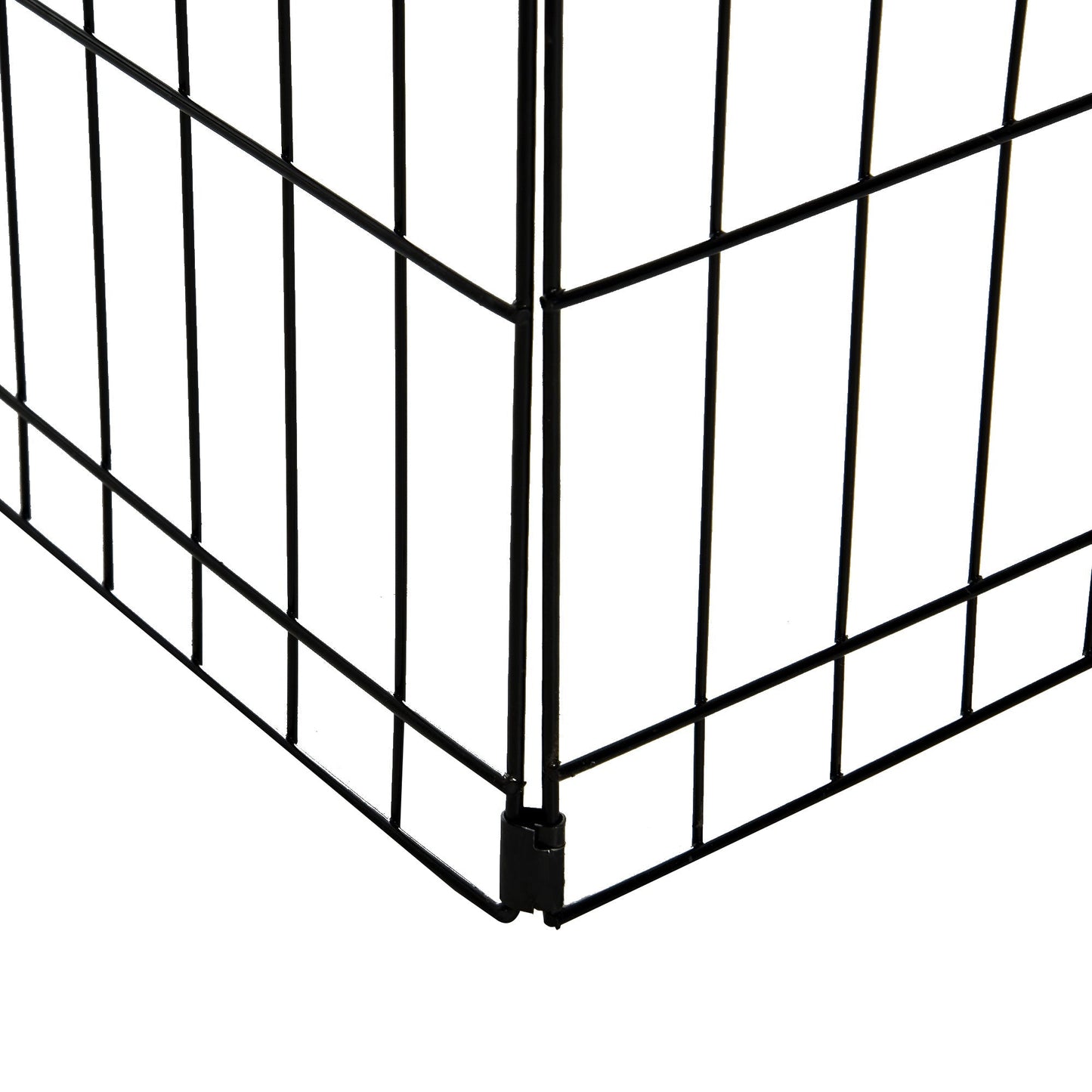 PawHut 8 Panel Dog Playpen Puppy Pen Rabbits Guinea Metal Crate Pet Cage Run Indoor Outdoor