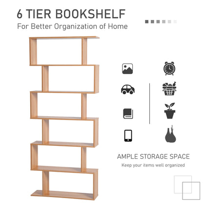 6-Tier S-Shaped Shelf Unit