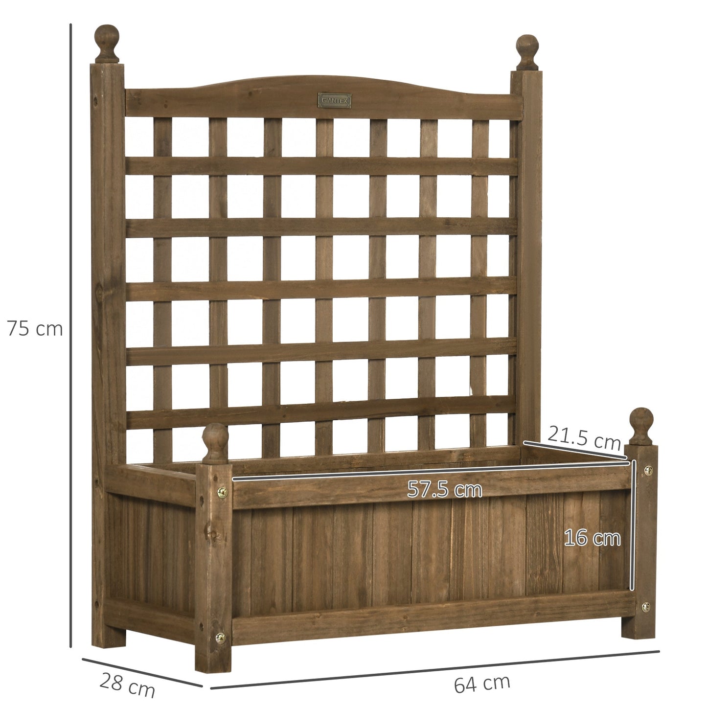 Garden Planters with Trellis for Climbing Vines