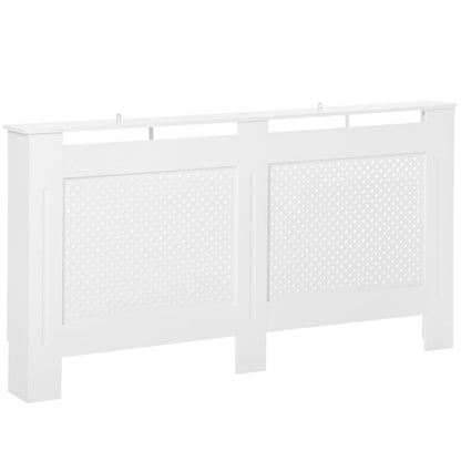 Wooden Radiator Cover Heating Cabinet Modern Home Furniture Grill Style White Painted Large