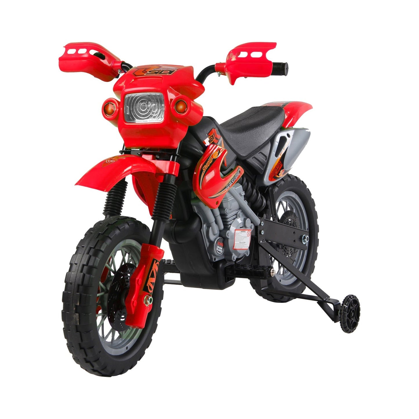 6V Children's PP Electric Ride-On Motorbike with Effects Red