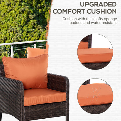 5-Piece PE Rattan Garden Furniture Set