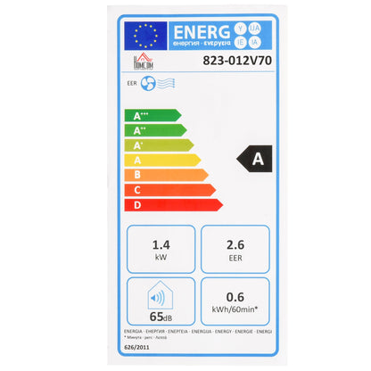 A Rated 7,000 BTU 4-In-1 Portable Dehumindifier With Remote & 24 Hour Timer by Homcom