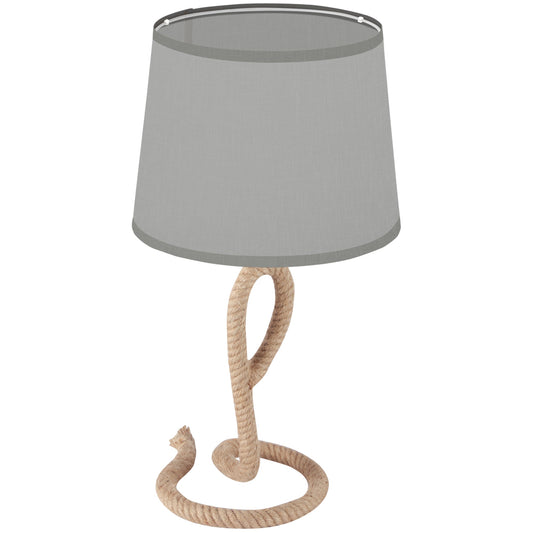 Nautical Table Lamp with Rope Base for E27 LED Halogen Bulb