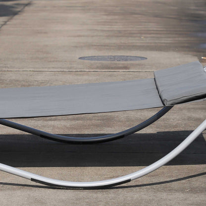 Rocking Swing Relaxing Day Bed Outdoor Double Sun Lounger Hammock - Grey