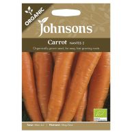Johnsons Organic Carrot Nantes 2 Seeds