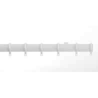 Universal White Plastic Curtain Track 1.25m