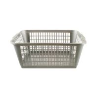 6.6L Premier Basket Plastic Storage Basket Grey