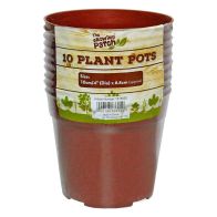 10 Pack Growing Patch 4 Inch Plant Pots