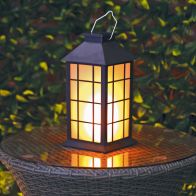 Bright Garden Solar Powered Frosted Lantern