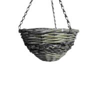 See more information about the Garden Hanging Basket Grey Willow 30cm By Croft