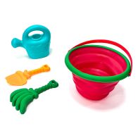 See more information about the Collapsible Beach Bucket Set - Tropical Fruit Theme