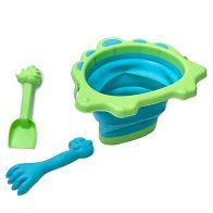 See more information about the Dinosaur Beach Play Set With Collapsible Bucket - Green And Blue