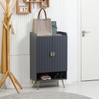 See more information about the Homcom Modern Shoe Cabinet With 2 Doors