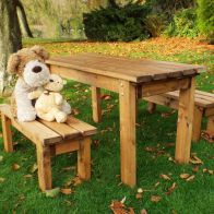 Charles Taylor Little Fellas 4 Seat Kids ECO Garden Bench & Table