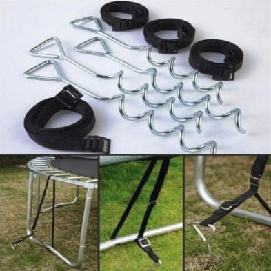 See more information about the Jumpking Deluxe Trampoline Tie Down Kit