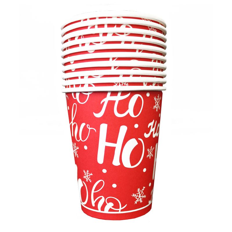 Buy Christmas Paper Cup 10 Pack - Ho Ho Ho - Online at Cherry Lane