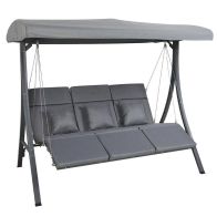 Wensum 3 Seater Lounger Swing Chair - Grey