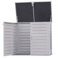 Wensum 1170L Outdoor Storage Cabinet - Grey and Black